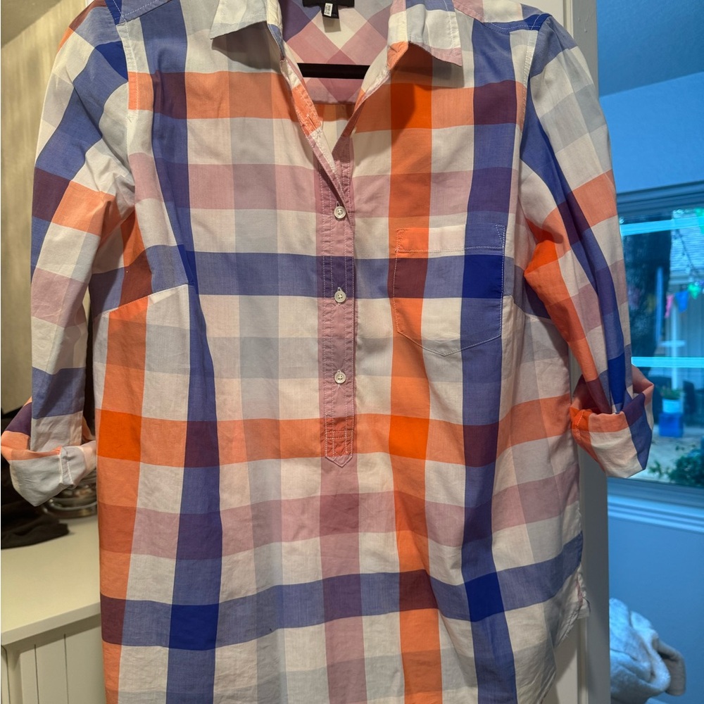 J. Crew Multicolor Plaid Shirt